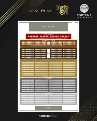 Seating Plan Sheila on 7 Jogja Mei 2023