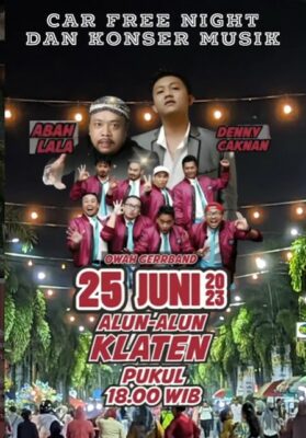 Konser Denny Caknan di Car Free Night Klaten