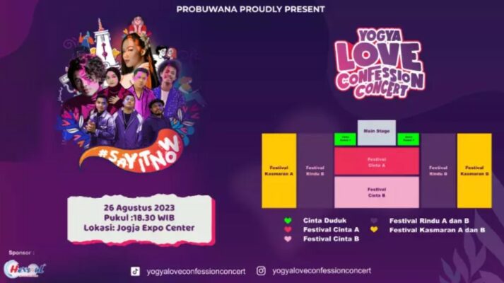Ticketing Seating Yogya Love Conffession