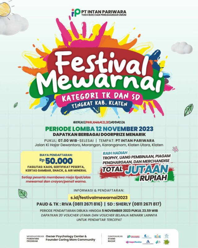 Lomba Mewarnai SD & Tiket Klaten