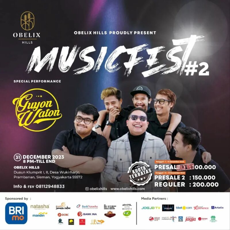 Konser Musik Fest Guyon Waton Obelix Hills Jogja