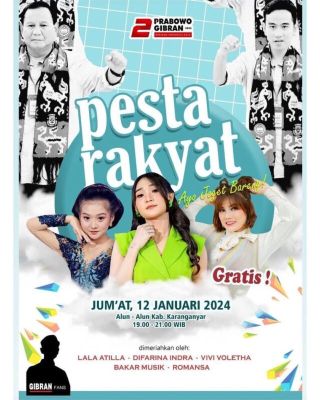 Konser Pesta Rakyat Gratis Karanganyar