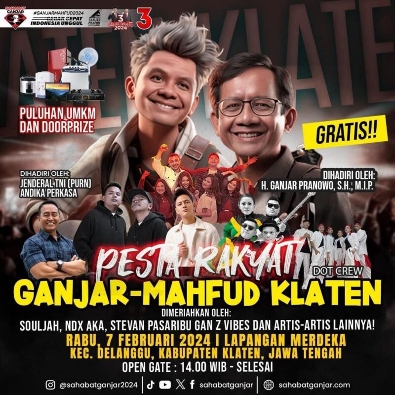 Ganjar Pranowo Lapangan Merdeka Delanggu