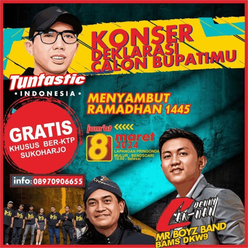 Konser Denny Caknan Gratis di Mulur Sukoharjo